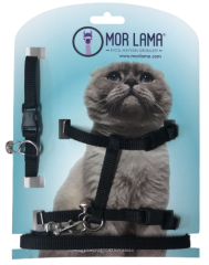 Kedi Göğüs Tasması Siyah