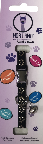 Kedi Boyun Tasması Taşlı Siyah