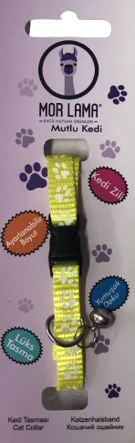 Kedi Boyun Tasması Patili Sarı